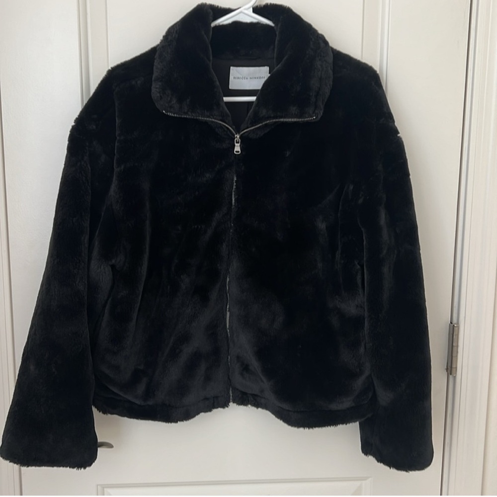 Rebecca Minkoff Plush Faux Fur Jacket